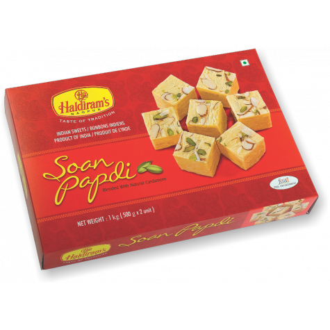 send Gift of 500gms Haldiram Soanpapri Sweets Box delivery